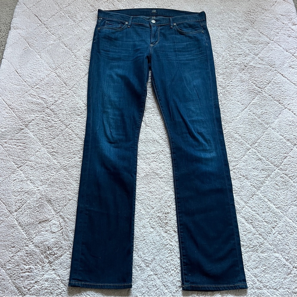Citizens of Humanity‎ Denim Low Rise Straight Leg Jeans Preppy Minimalist Sz 32